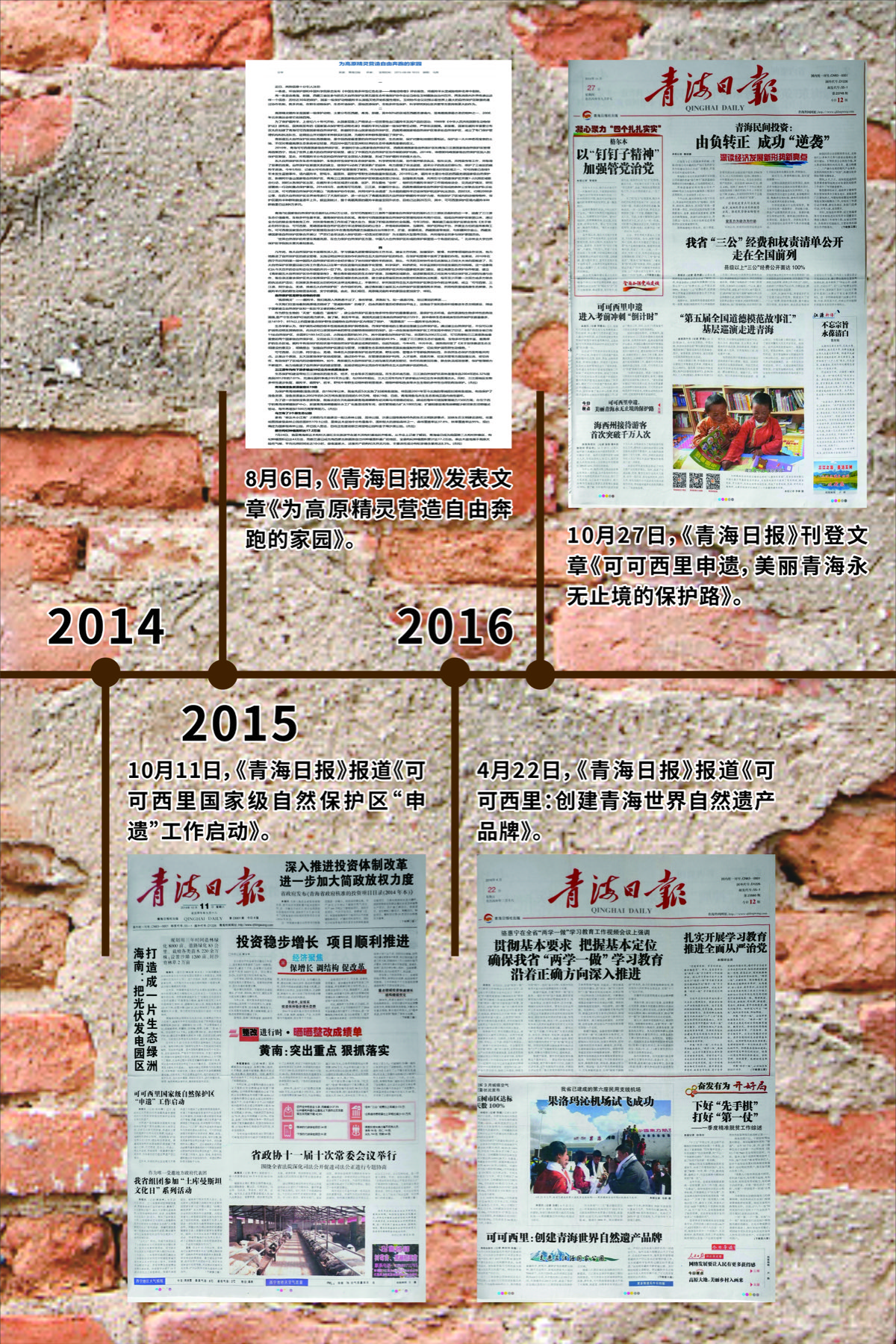 2011至2016年展览时间线